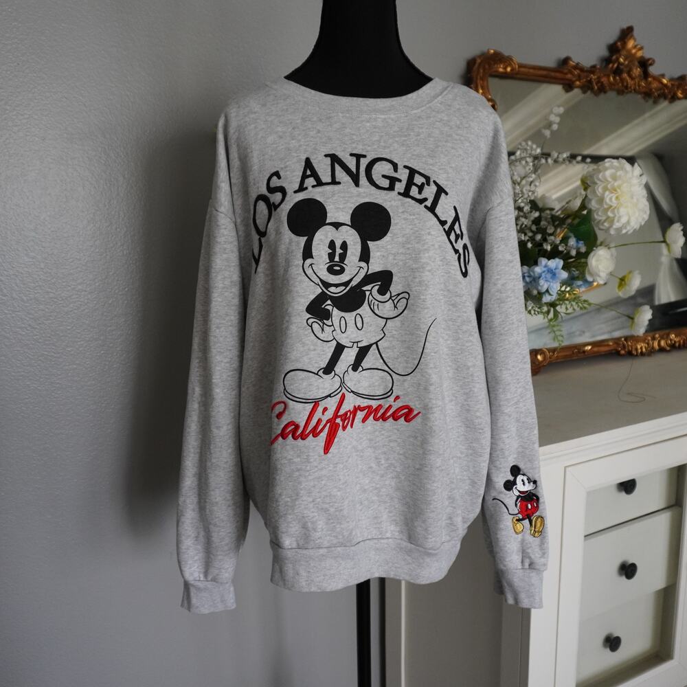 Disney Mickey Mouse Grey Crewneck Sweatshirt